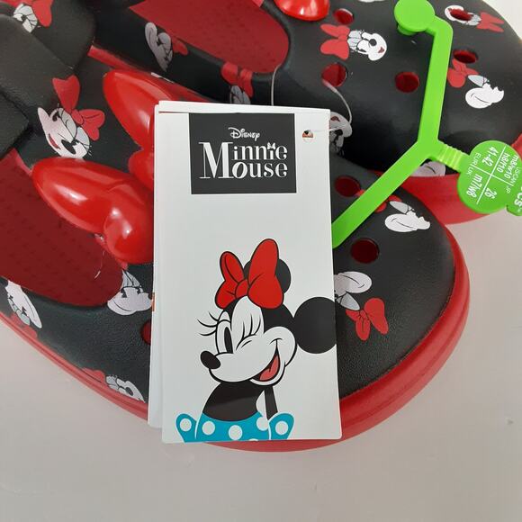 Crocs Disney Minnie Mouse Mary Janes Red Womens 10 Platform Slip On Chunky NWT - Picture 8 of 9